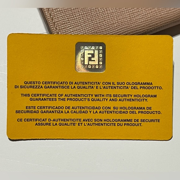 Authentic - Used - Fendi Baby Pink Leather Wallet (with COA) - Picture 3 of 14